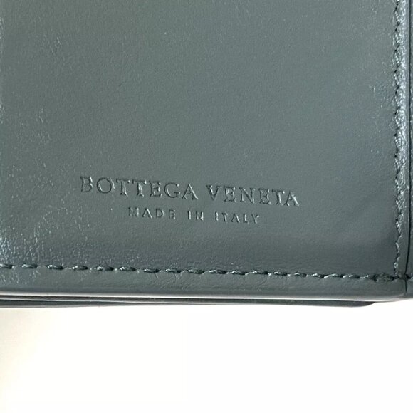 Auth BOTTEGA VENETA Maxi Intrecciato - Light Green Leather authentic - Picture 6 of 9